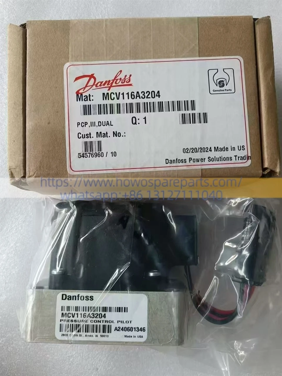 Danfoss Pressure Control Pilot Valve PCP MCV116A3101 best