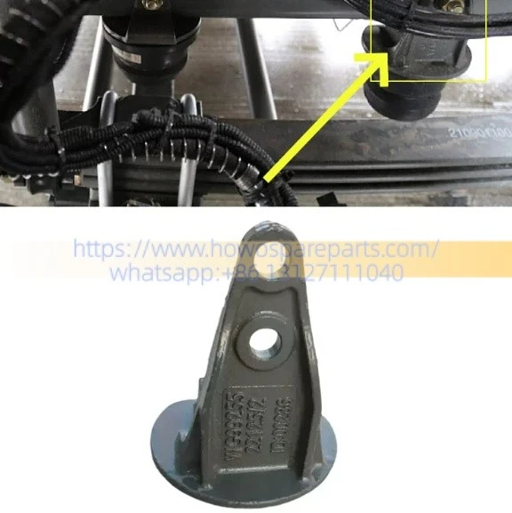 SINOTRUK HOWO Leaf Spring Suspension System Secondary Spring Bracket WG9925522125 Limit Block Assembly / Stop Block WG9925522111 factory