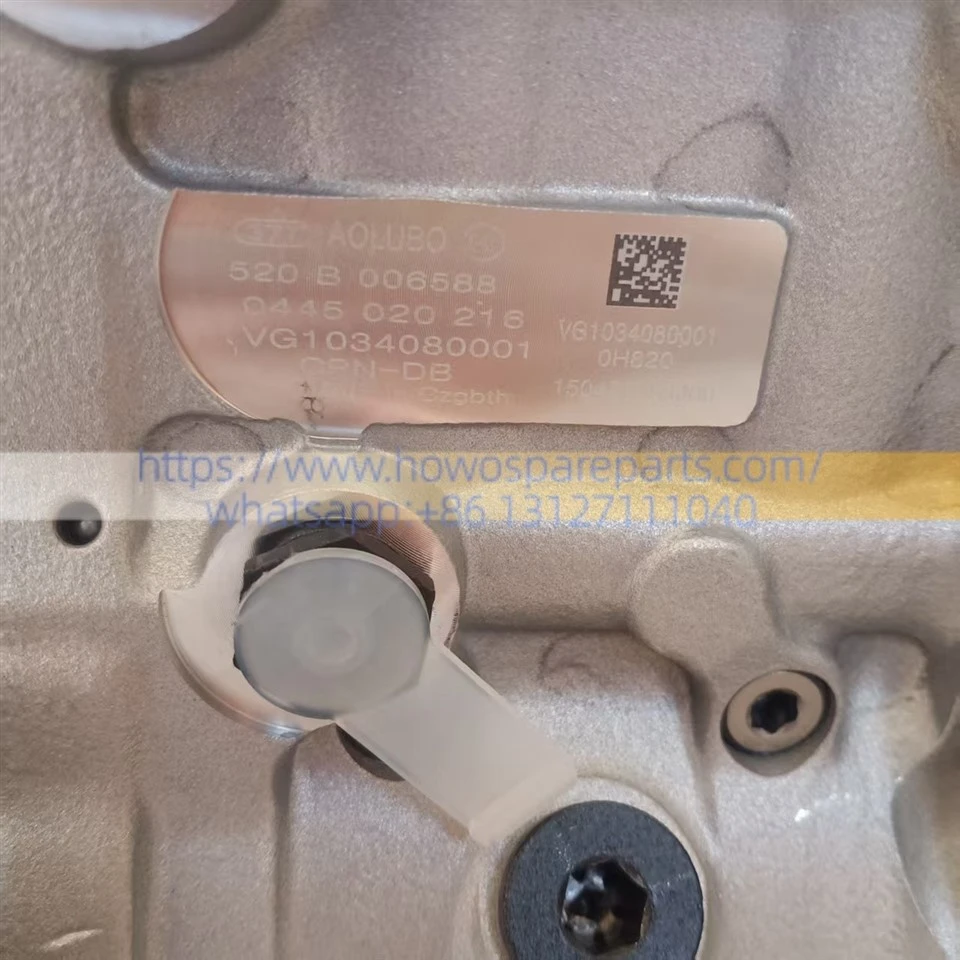 WEICHAI WD615 / WD10 ENGINE High-pressure Common-rail Fuel Injection Pump VG1034080001 0445020216 factory